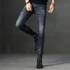 Hochwertige, stilvolle, lange Herren-Jeans, Stretch-Männerhose 201111