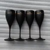 Forst Black Wine Glasses Acrylic Champagne Flutes Whole Party Goblet281T