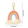 Keychains for Women Weaving Handmade key Holder Keyring Charm Car Hanging Jewelry Gifts
