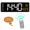 Large Digital LED Display Wall Clock with Remote Control Adjustable Brightness Alarm Clocks with Day Date Temperature for Home Gym Office and Classroom