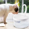 Pet Water Fontein Swan Halsvormige Kattendispenser Voorkomen Droge Burn Drinken 2L met LED Lichte Vogel Dog Drink Bowl 220323