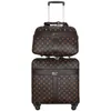 Koffers 2022 Hoge Kwaliteit 16 "Inch Retro Vrouwen Bagage Reistas Met Handtas Rollende Koffer Set Op Wielen