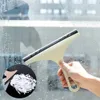 Nieuwe huishoudelijke schoonmaakbadkamer spiegelreiniger met siliconen meshouder haak auto glazen douche ruit raam glazen ruitenwisser schraper