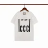 T Рубашки Мужские футболка дизайнеры одежды Письмо Струкция модная футболка