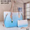 2 piece set Multicolor Gradient Onthego Totes Single Shoulder Cross Body Bags Designer Handbags Large Capacity Women Shopper Bag Lady Purses Top