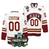 XFLSP 2022 College Frozen Four Championship Custom Denver Pioneers du Ice Hockey Jersey 16 Jason Zucker 19 Troy Terry 26 Paul Stastny Logan O'Connor