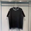 メンズ Tシャツ デザイナー ニッチ デザイン センス AW レター プリント ウォッシュ インクジェット 半袖 Tシャツ 男女兼用 多用途カラー