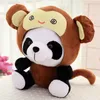 Jouet en peluche mignon, douze animaux du zodiaque, panda, poupée pour enfants, avec cadeau d'anniversaire, machine à griffes, vente en gros