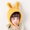 Autunno Inverno Caldo Berretto di lana per bambini Sciarpa Set Cappello da bambino Lungo Orecchie di coniglio Cappelli Sciarpe Ragazze Coniglietto Bambini Peluche Berretto di lana di velluto