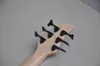 DIY Custom 6 Strings Active Electric Bass Gitarre mit Flammen Maple -Furnier, Perleninlay, kann angepasst werden