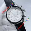 High Quality Master Quartz Chronograph Function Mens Watch Speed Moon Watches Stainless Steel Flod Clasp Mens Wristwatches