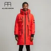 Allure Amore Hooded Ladies Puffer Hotte Hot Hot Hetk Long Parka Long White Duck Women Down Work Work Одежда AA1906302 201214