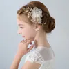 Accessori per capelli da sposa per matrimoni vintage Clips del copricapo Principessa Principessa Crystal Rhinestone Coparino Pearl Crown Headband