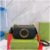 Blondie Mini Medium Bags Ladies Marmont Shoulder Round Interlocking Totes Luxury Crossbody Handbag Metal Cutout Logo Purse Flap wallets 698643 699210 699268