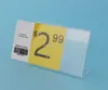 6*4CM 1.3mm Acrylic Price Tag Name Card Table Advertisement Display Stand Holder/Retail Display label frame