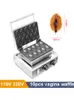 10st Electric Baking Pans Mini Non-Stick Commercial Women Waffle Baker Iron Machine Girl Pussy Vagina Waffle Machine