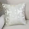 Cuscino/Fodera decorativa contemporanea geometrica beige color oro argento ellittico divano sedia fodera di design decorativa quadrata per la casa 45x45 cm/decorazione