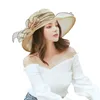 Wide Brim Hats 1920s Graceful Hat Lightweight Sun 20s 50s Floral Fascinator Costume Party Head Accessory For Drop HatsWide