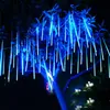 Saiten Meteorschauer Regen Licht Outdoor Fallender Regentropfen Weihnachten Eiszapfen 8 Röhre 384 LED Für Urlaub Party DecorLED