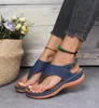 Sandals Women Summer Shoe 2023 Platform Non-slip Closed Toe Wedge Ladies Light Casual Shoes Large SizeSandals