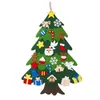 Felt julgran juldekoration Santa Claus Xmas Ornament Diy present till barn