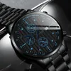 Kwarcowy Zegarek Cyfrowy Skala Auto Data Stopu Stopowa Pasek ze stali nierdzewnej dla mężczyzn 2022 Casual Clock Wristwatch Montre Homme