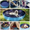 Vikbar hund husdjur pool bärbar kiddie pool pvc badkar utomhus pool för hundar katter barn