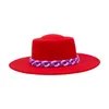 Berets Winter Winter Porkpie Hat Spring Vintage Purple Felt Fedora Wide Brim Fashion Cap for Women Wholesaleberets Wend22