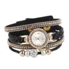 Polshorloges decoratief stijlvol gevlochten elegante armband Watch round wijzerplaat dames polshorloge met nummerschaal prom juwelenwristendwatches