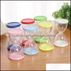 Packing Bottles Office School Business Industrial Newcreative Plastic Wedding Candy Packaging Hourglass Shape Mti Color Storage Transparen