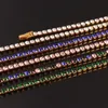 Cadenas Collar de acero inoxidable Gótico 4 mm Cadena de tenis Hombres Hip Hop Crystal Zircon Gargantilla para mujeres JewelryChains