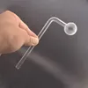 10pcs Diy Glass Oil Bong Bong fumando tubos de água curvados Dab odice Pipe de vidro de vidro od 30mm tigela fácil de usar tubo de água borbulhante
