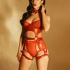 Fullyoung nouvelle femme PU cuir harnais Goth accessoires jarretières sexyy Lingerie bas érotique sexy jouet Bondage ceinture ensemble Bdsm Rave