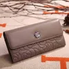 Portefeuille en cuir pour femmes couche supérieure en cuir de vachette Version coréenne moyen et Long portefeuille carte sac zéro portefeuille sac à main 220616