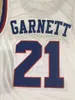 Designer Custom Basketball Jerseys Designer Xflsp 21 KEVIN GARNETT McDONALD ALL AMERICAN bule white Jersey Retro throwback stitched embroidery Customize any size