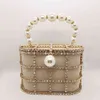 وصول جديد جوفاء عشاء حقيبة VEET Digner Rhintone Pearl Bag مع سلسلة