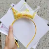 Cartoon Crown pannband för barn barn transparent plasts paljett hårband Bezel Hair Hoop Girl Hair Accessories3137160