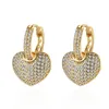 Hoop Huggie Fanqieliu Luxury Zircon Jewelry Orecchini in vero argento sterling 925 per donna Fashion Gift Girl FQL22LSHoop Dale22