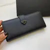 Designer topkwaliteit echte lederen lange portefeuilles clutch tassen mannen vrouwen zakelijke rits haas cowhide creditcardhouder tas large cap3614633