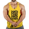 Men's Tank Tops Arrivals Bodybuilding Stringer Top Man Cotton Gym Sleeveless Shirt Men Fitness Vest Singlet Sportswear Workout TanktopMen's