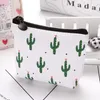 Schöne Mädchen Münzgrundstück Kinder kleine Leinwand Brieftasche süße grüne Kaktus gedruckte Kindergeldbag 3 Stile