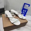 Designer pantoufles classique talon moyen 6cm été femmes dernier hôtel salle de bain mode couple étudiant plage 35-41