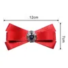 Mode handgemaakte stewardess Professional Bow Tie Heren Business Ladies Formele kleding Kraagbloem Britse strass Bowtie