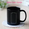 Batteria Tazza magica Energia positiva Tazza cambia colore Ceramica Scolorimento Caffè Tè Latte Tazze Novità Regali 220423