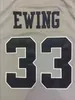 SJZL98 33 Patrick Ewing 1998-99 Georgetown University Throwback Basketball Jersey、ステッチ刺繍カスタム任意の数と名前Jerseys