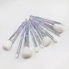 10pcs Professional Makeup Brushes Set Diamond Eyebrow Blush Powder Foundation Cosmetic Concealer Make Up Brushes Tools