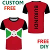 Burundi Free Custom Men Sport Burundai Tshirts DIY Tee Tee Teee Tecutionize Bi Country Name Nume French T Shirt 220614