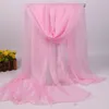 11 Color Summer Chiffon Bride Shawl Wraps Fashion Party Supplies Sheer Elegant Wedding Bridesmaid gift scarf