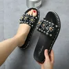 Vfochi Girl Summer Slippers Sequin Flats Shoes For Kids Mother Casual Slip-On Children Tonåring Slipper 220427