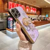 Luxury Mirror Phone Holder Cases Fashion Designer 3D Inlaid butterfly CellPhone Case for iphone 13 11 12 Pro Max 7 8plus X Se Protector Holder cover